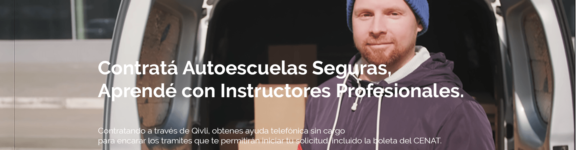 Banner de seguridad vial para autoescuelas